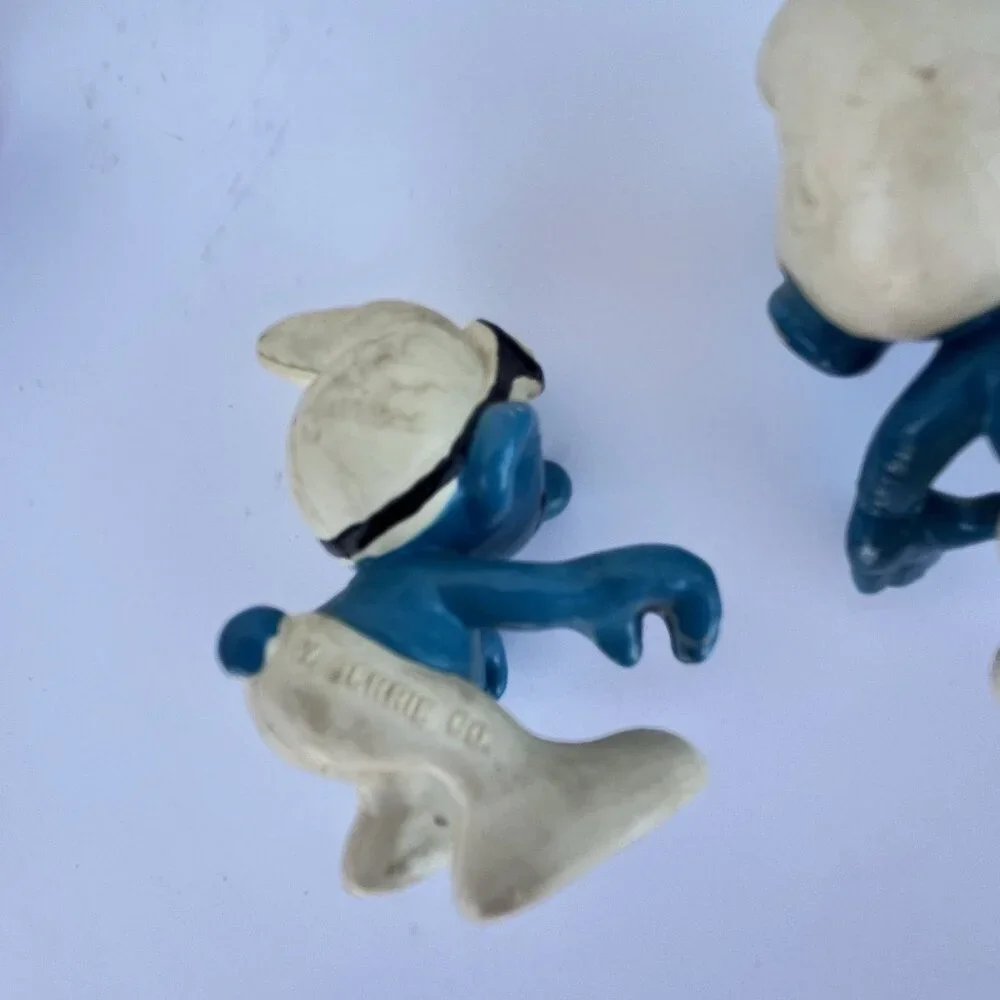 Smurfs Vintage Figure set of 8 Peyo Schleich Bully